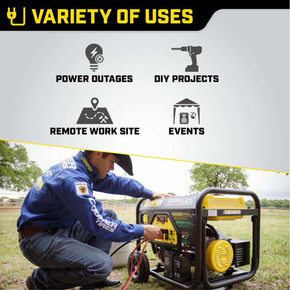 8000-Watt Dual Fuel Generator - Champion Power Equipment