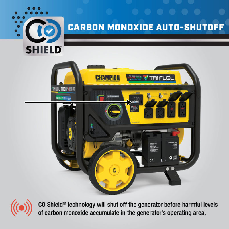 8000-Watt Tri Fuel with CO Shield® - Champion Power Equipment